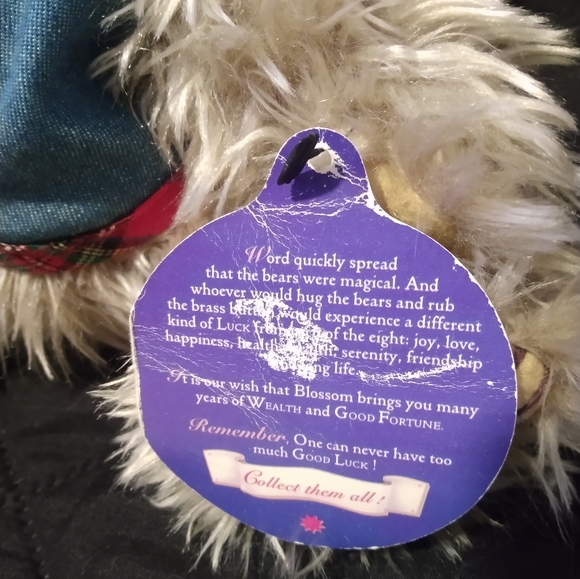 1996 9" Pickford Brass Button Bear Blossom New with Tag vintage Collectable - Picture 2 of 4